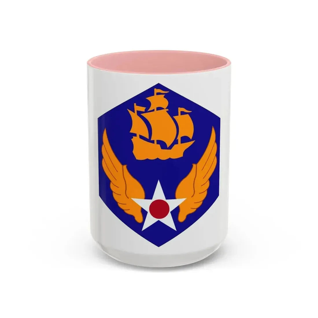 6 Air Force (U.S. Army) Accent Coffee Mug 15oz Pink - Go Mug Yourself