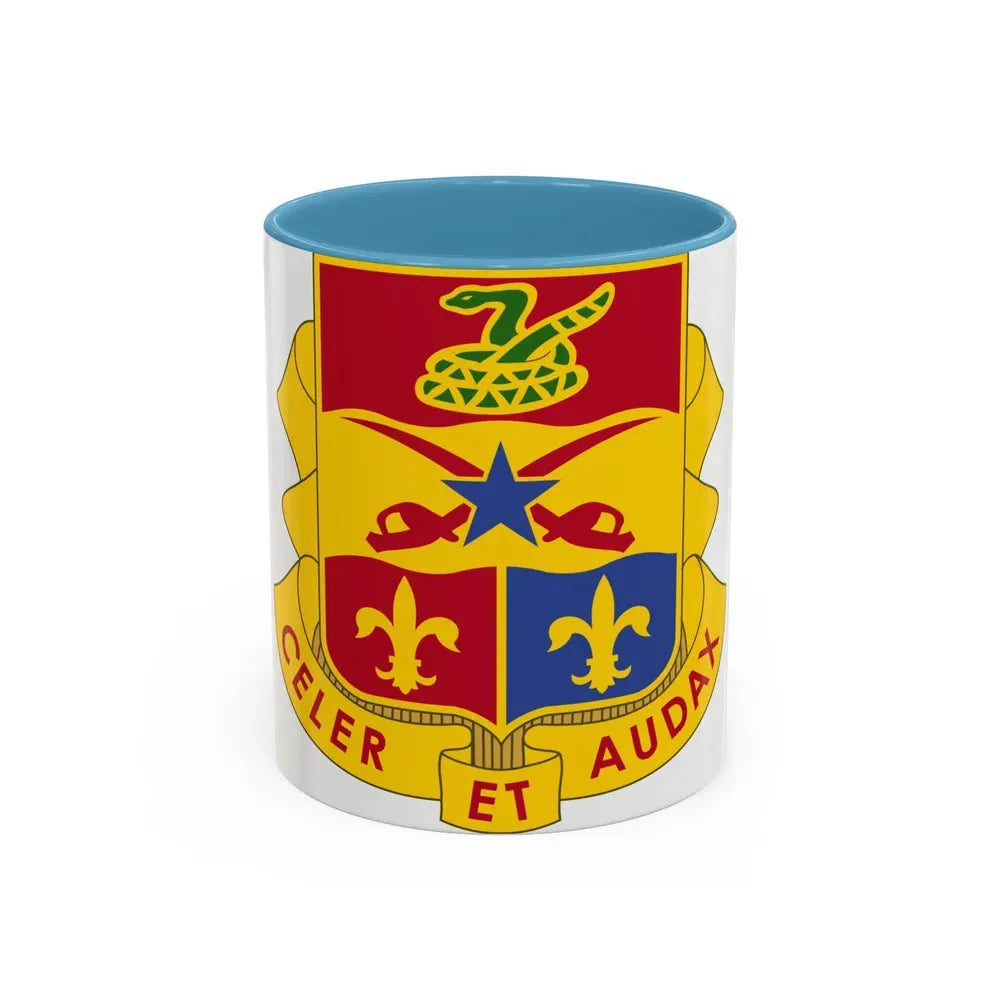6 Artillery Regiment (U.S. Army) Accent Coffee Mug 11oz Light Blue - Go Mug Yourself