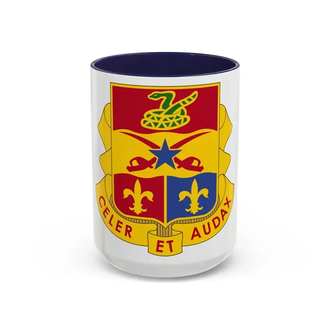 6 Artillery Regiment (U.S. Army) Accent Coffee Mug 15oz Navy - Go Mug Yourself