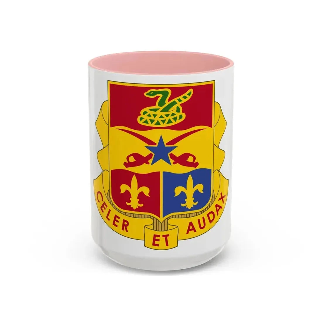 6 Artillery Regiment (U.S. Army) Accent Coffee Mug 15oz Pink - Go Mug Yourself