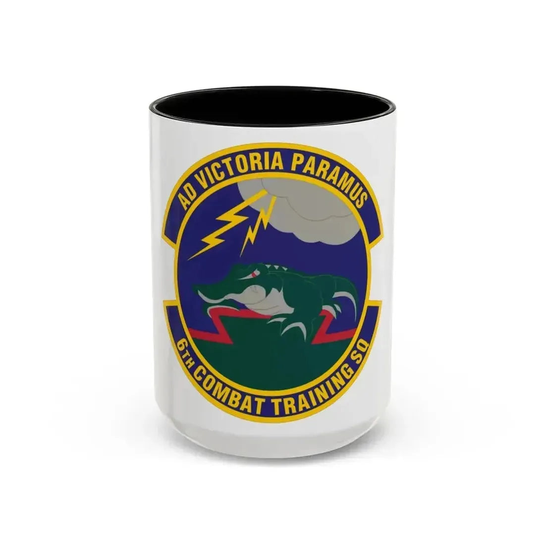 6 Combat Training Squadron ACC (U.S. Air Force) Accent Coffee Mug 15oz Black - Go Mug Yourself