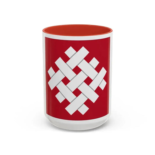 6 Group (U.S. Army) Accent Coffee Mug 15oz Red - Go Mug Yourself