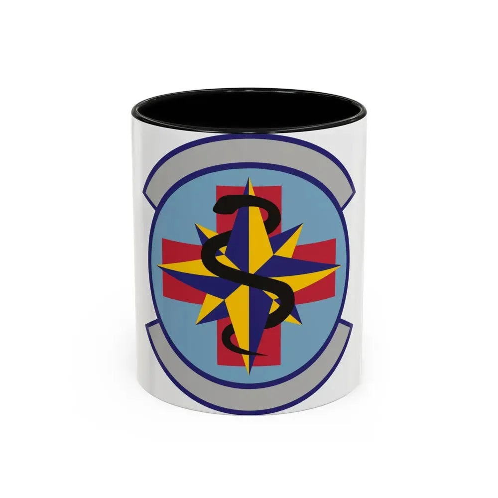 6 Healthcare Operations Squadron AMC (U.S. Air Force) Accent Coffee Mug 11oz Black - Go Mug Yourself