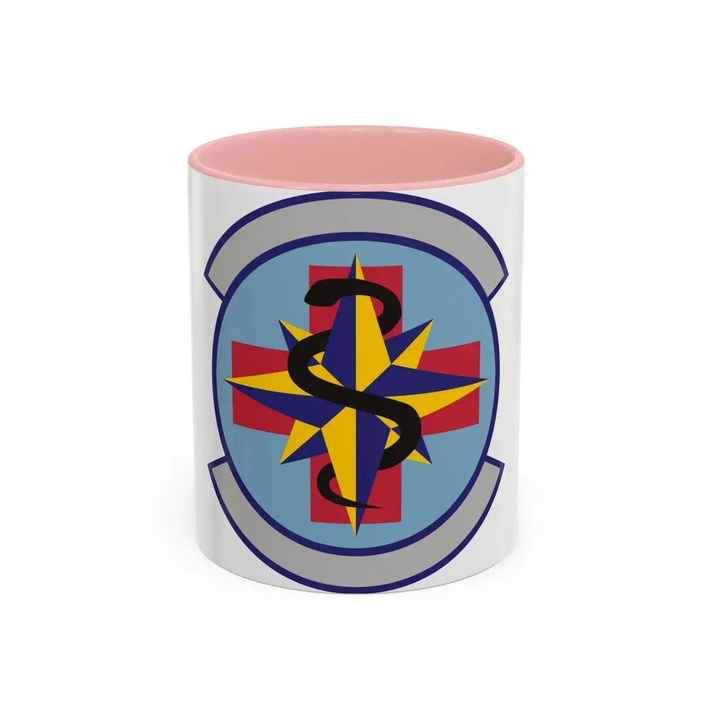 6 Healthcare Operations Squadron AMC (U.S. Air Force) Accent Coffee Mug 11oz Pink - Go Mug Yourself