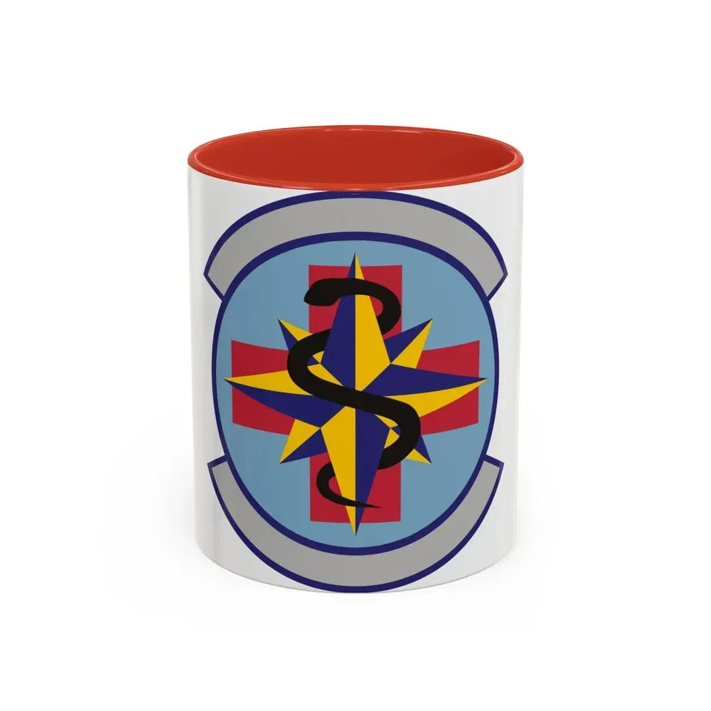 6 Healthcare Operations Squadron AMC (U.S. Air Force) Accent Coffee Mug 11oz Red - Go Mug Yourself