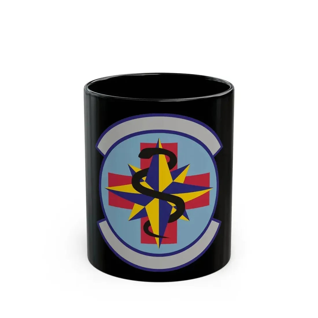 6 Healthcare Operations Squadron AMC (U.S. Air Force) Black Coffee Mug 11oz - Go Mug Yourself