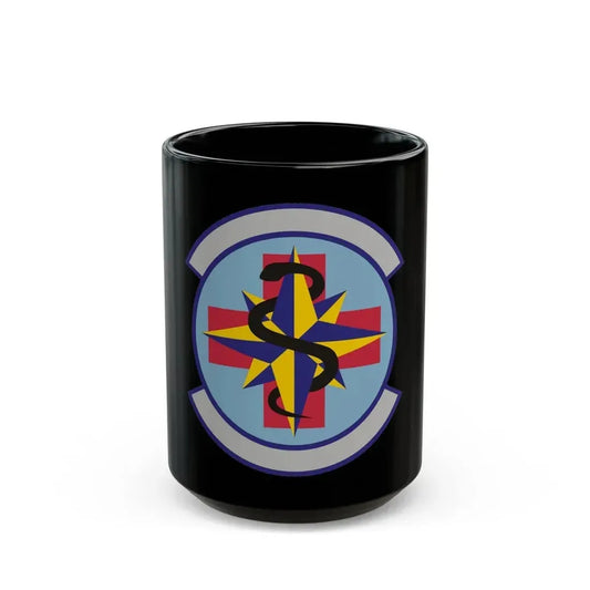 6 Healthcare Operations Squadron AMC (U.S. Air Force) Black Coffee Mug 15oz - Go Mug Yourself