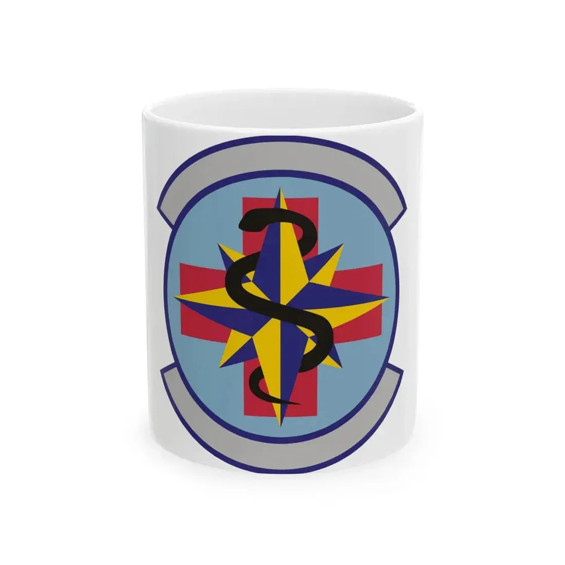 6 Healthcare Operations Squadron AMC (U.S. Air Force) White Coffee Mug 11oz - Go Mug Yourself