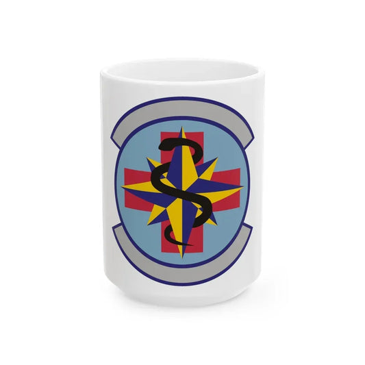 6 Healthcare Operations Squadron AMC (U.S. Air Force) White Coffee Mug 15oz - Go Mug Yourself