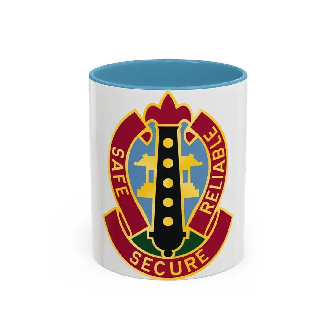 6 Ordnance Battalion (U.S. Army) Accent Coffee Mug 11oz Light Blue - Go Mug Yourself