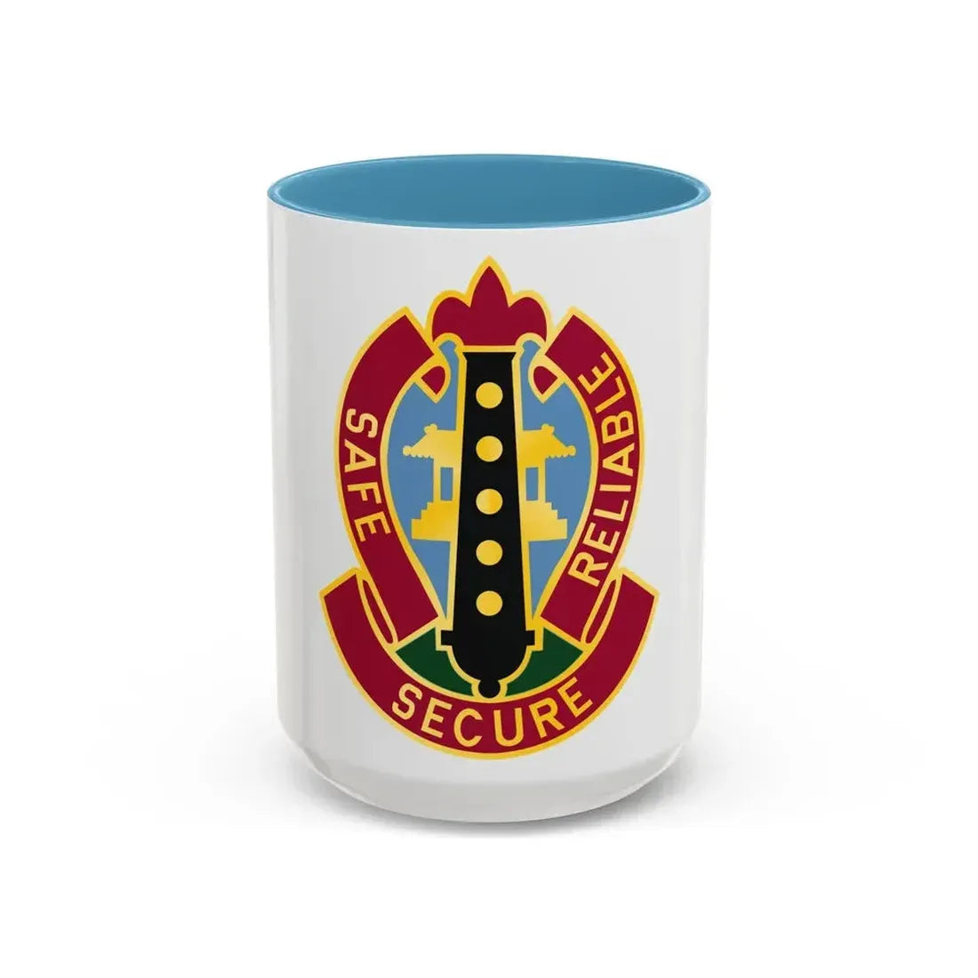 6 Ordnance Battalion (U.S. Army) Accent Coffee Mug 15oz Light Blue - Go Mug Yourself