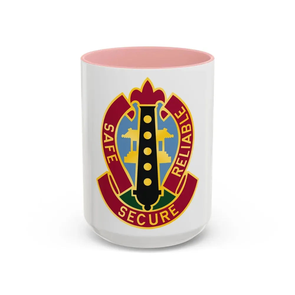 6 Ordnance Battalion (U.S. Army) Accent Coffee Mug 15oz Pink - Go Mug Yourself