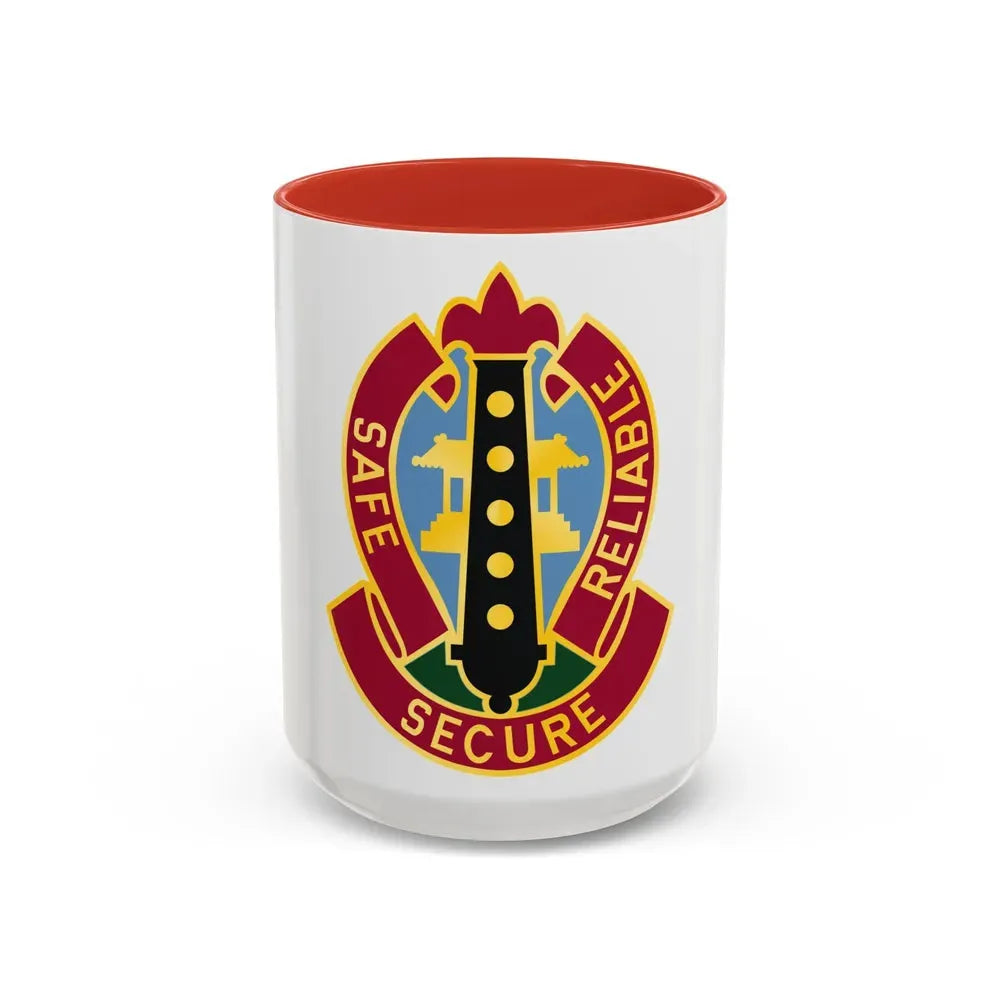 6 Ordnance Battalion (U.S. Army) Accent Coffee Mug 15oz Red - Go Mug Yourself