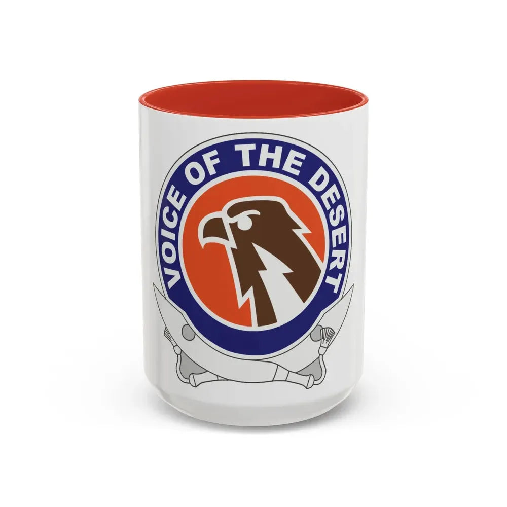 6 Signal Command 2 (U.S. Army) Accent Coffee Mug 15oz Red - Go Mug Yourself