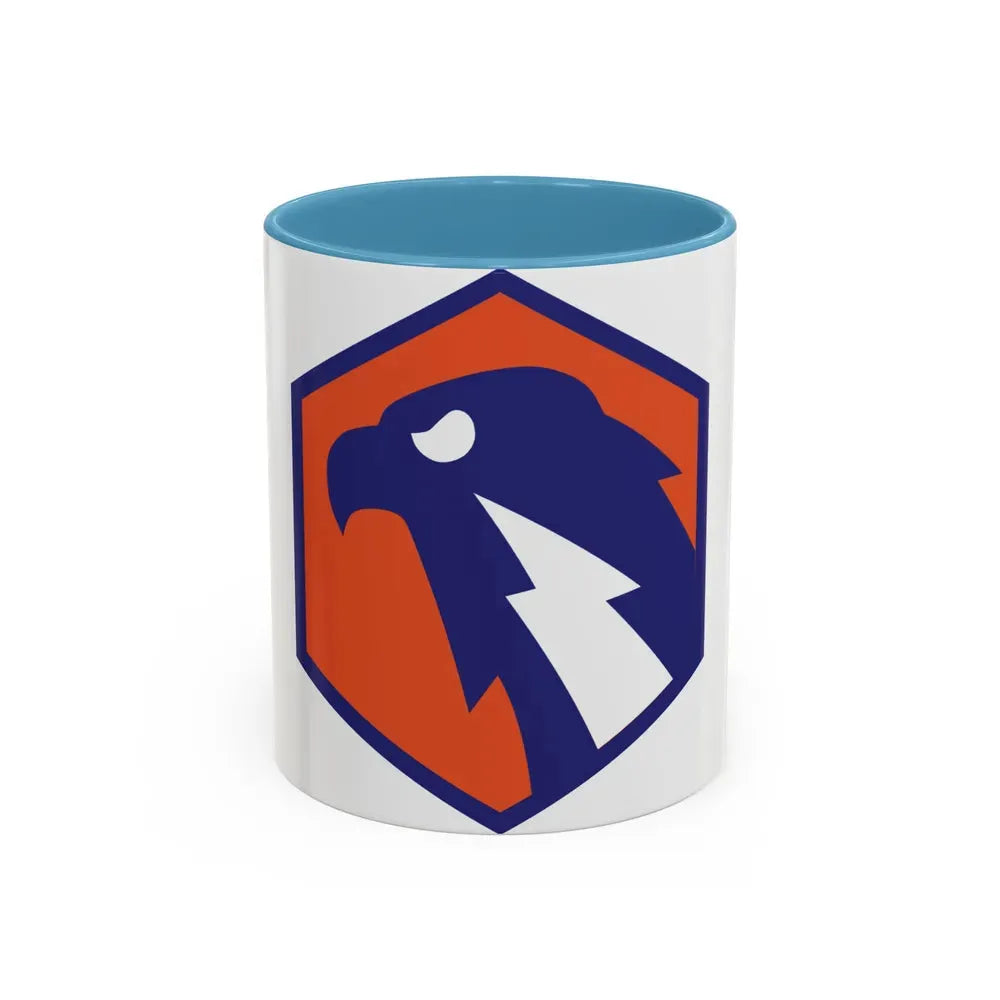 6 Signal Command (U.S. Army) Accent Coffee Mug 11oz Light Blue - Go Mug Yourself