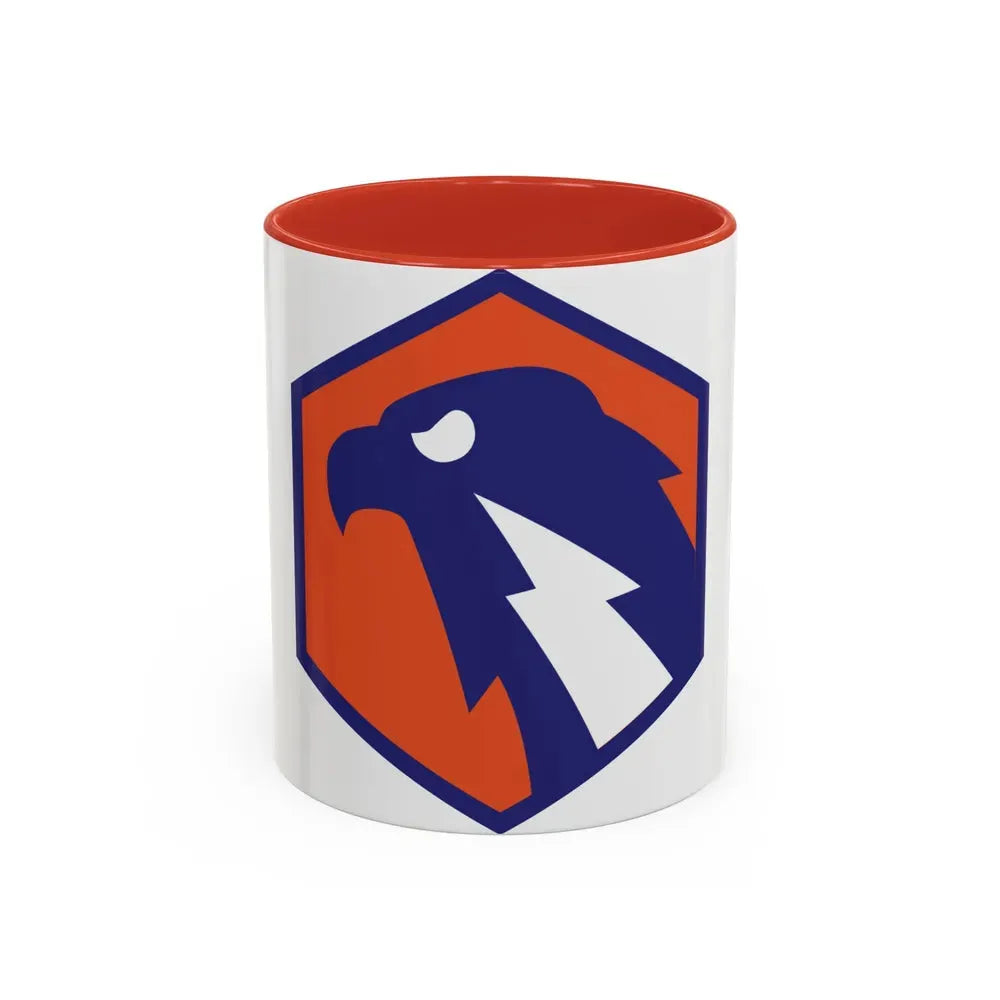 6 Signal Command (U.S. Army) Accent Coffee Mug 11oz Red - Go Mug Yourself