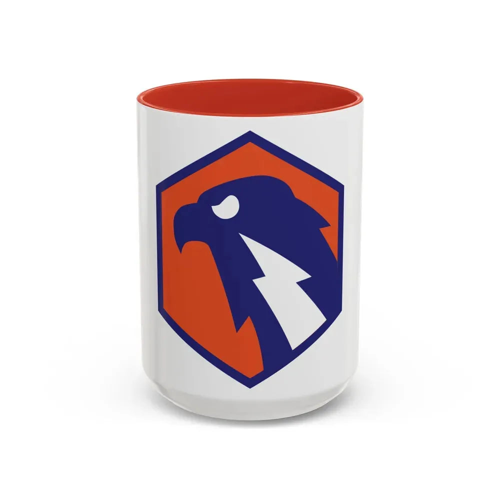 6 Signal Command (U.S. Army) Accent Coffee Mug 15oz Red - Go Mug Yourself