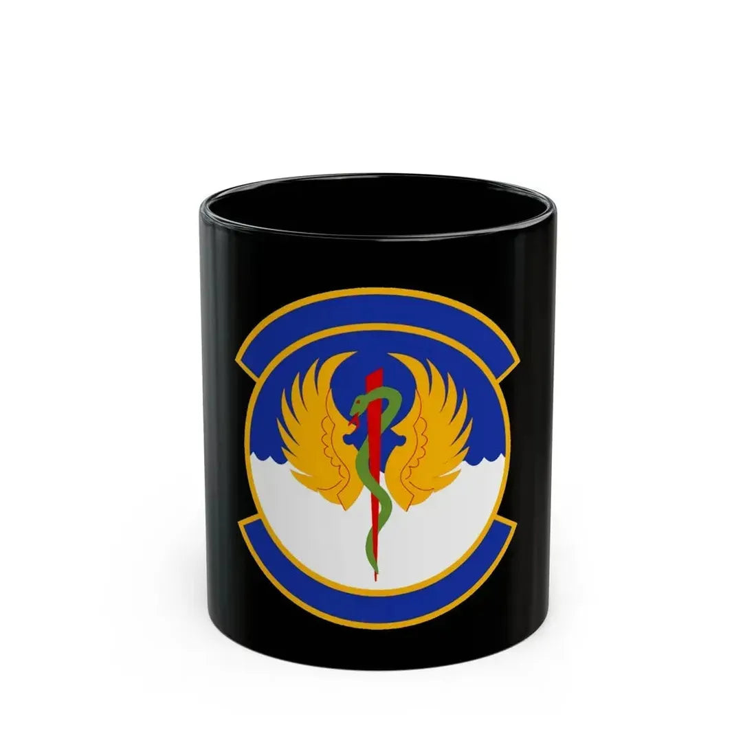 60 Operational Medical Readiness Squadron (U.S. Air Force) Black Coffee Mug 11oz - Go Mug Yourself