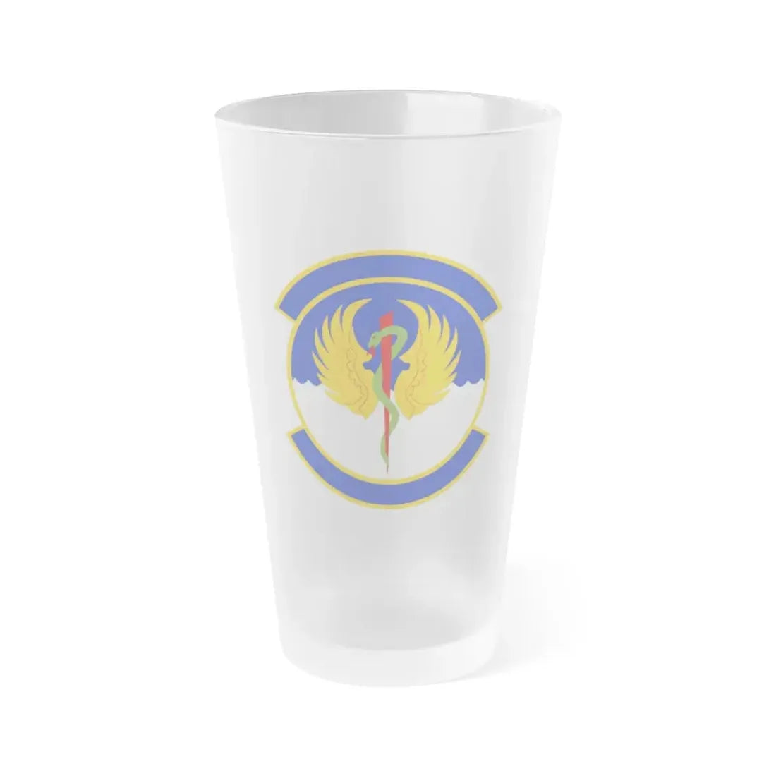 60 Operational Medical Readiness Squadron (U.S. Air Force) Frosted Pint Glass 16oz 16oz Frosted - Go Mug Yourself