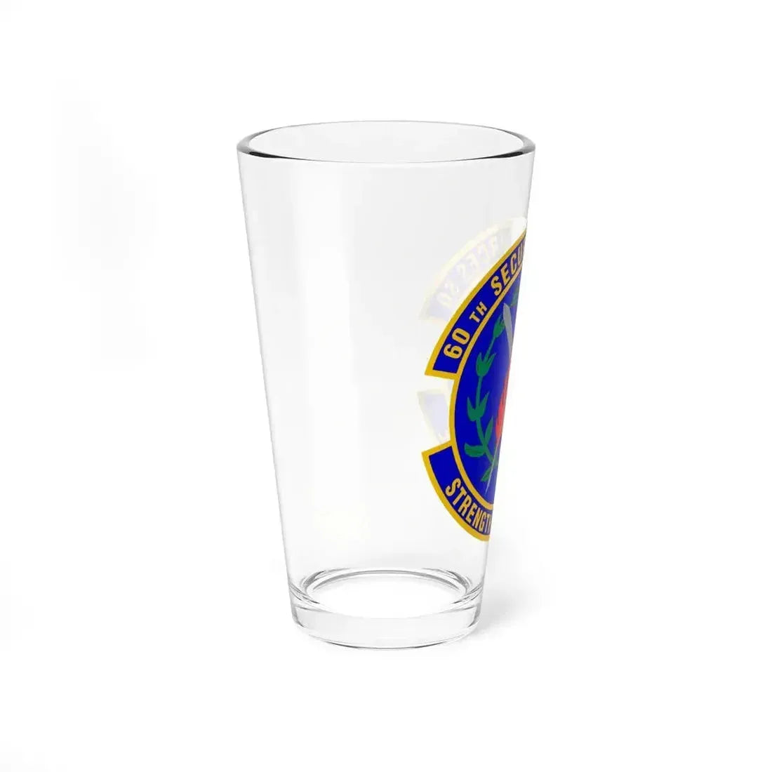 60 Security Forces Squadron AMC (U.S. Air Force) Pint Glass 16oz - Go Mug Yourself