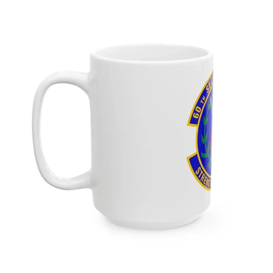 60 Security Forces Squadron AMC (U.S. Air Force) White Coffee Mug - Go Mug Yourself