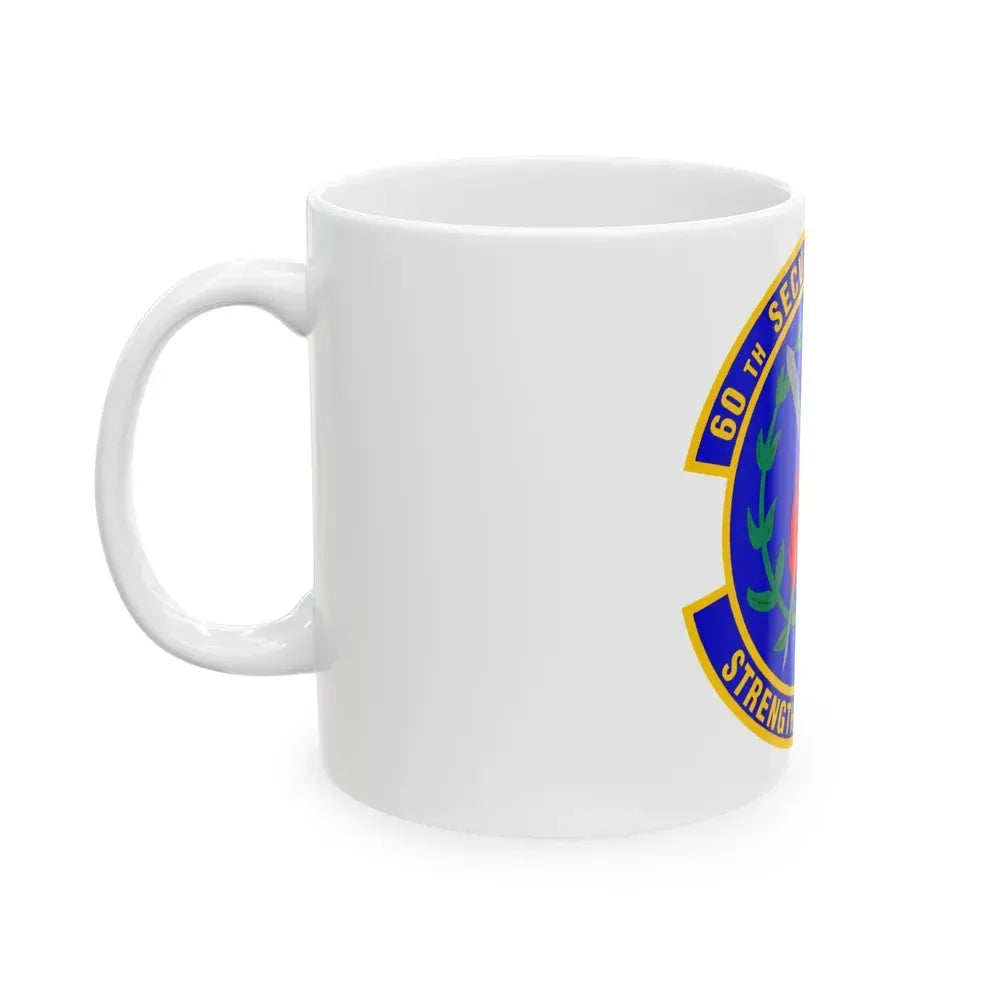 60 Security Forces Squadron AMC (U.S. Air Force) White Coffee Mug - Go Mug Yourself