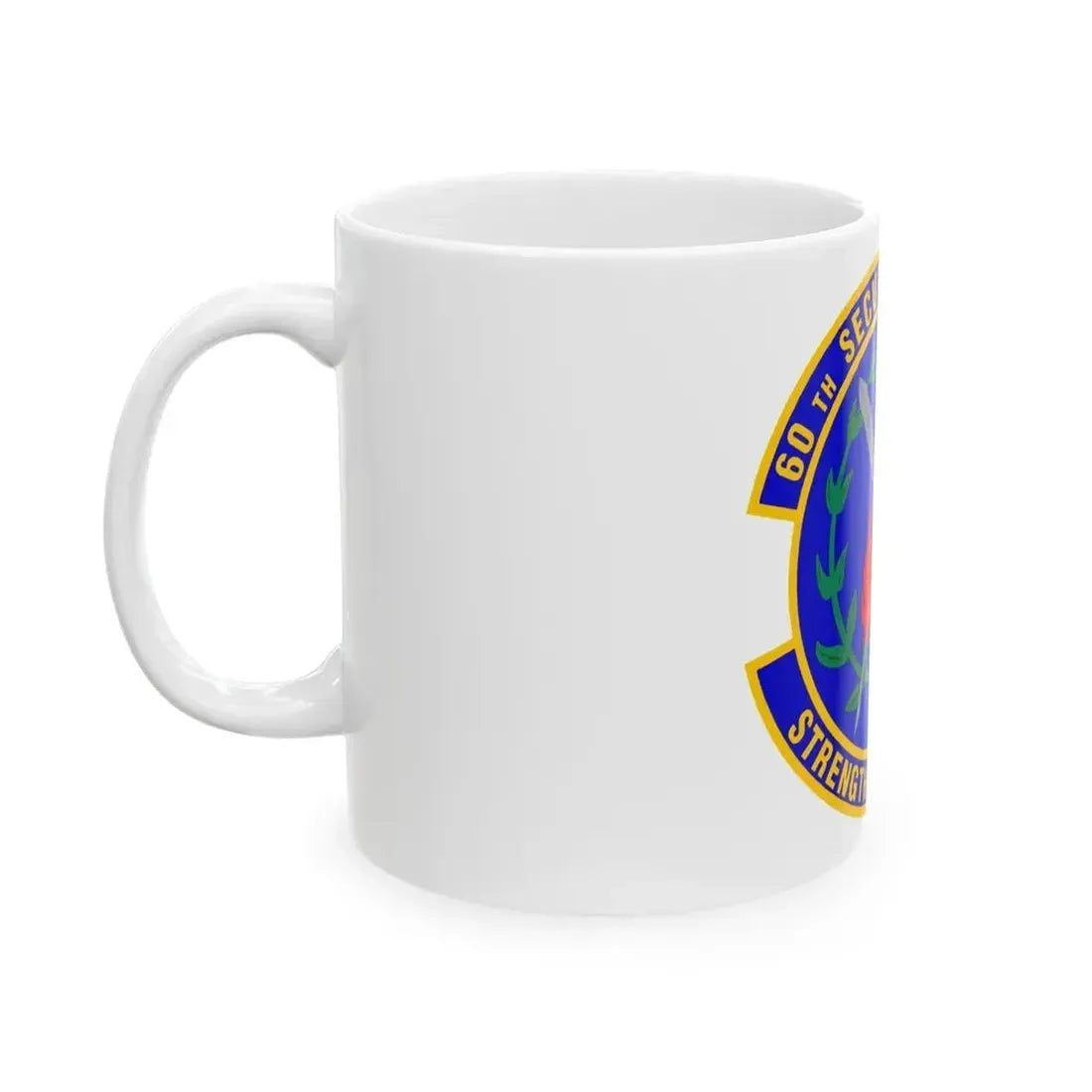 60 Security Forces Squadron AMC (U.S. Air Force) White Coffee Mug - Go Mug Yourself