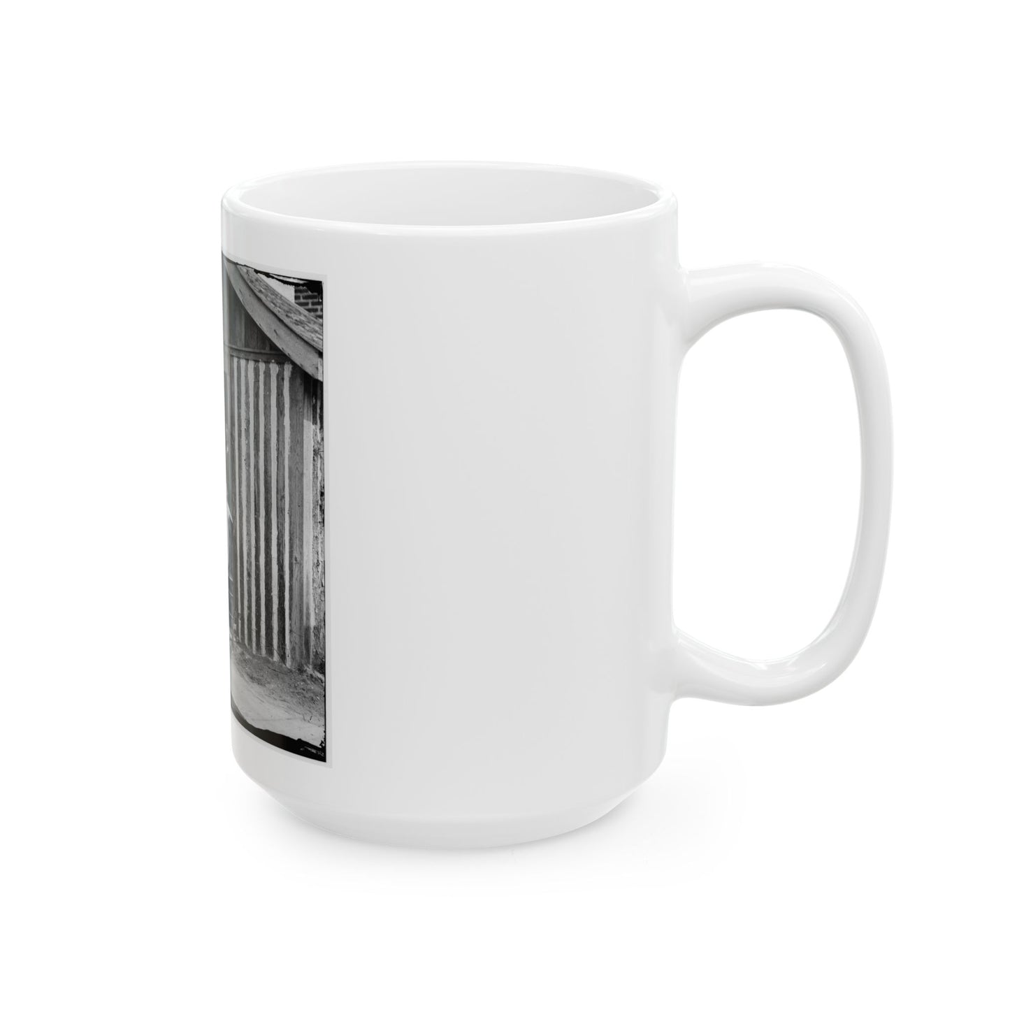 City Point, Va. Brig. Gen. John A. Rawlins, Chief Of Staff, With Wife And Child At Door Of Their Quarters (U.S. Civil War) White Coffee Mug