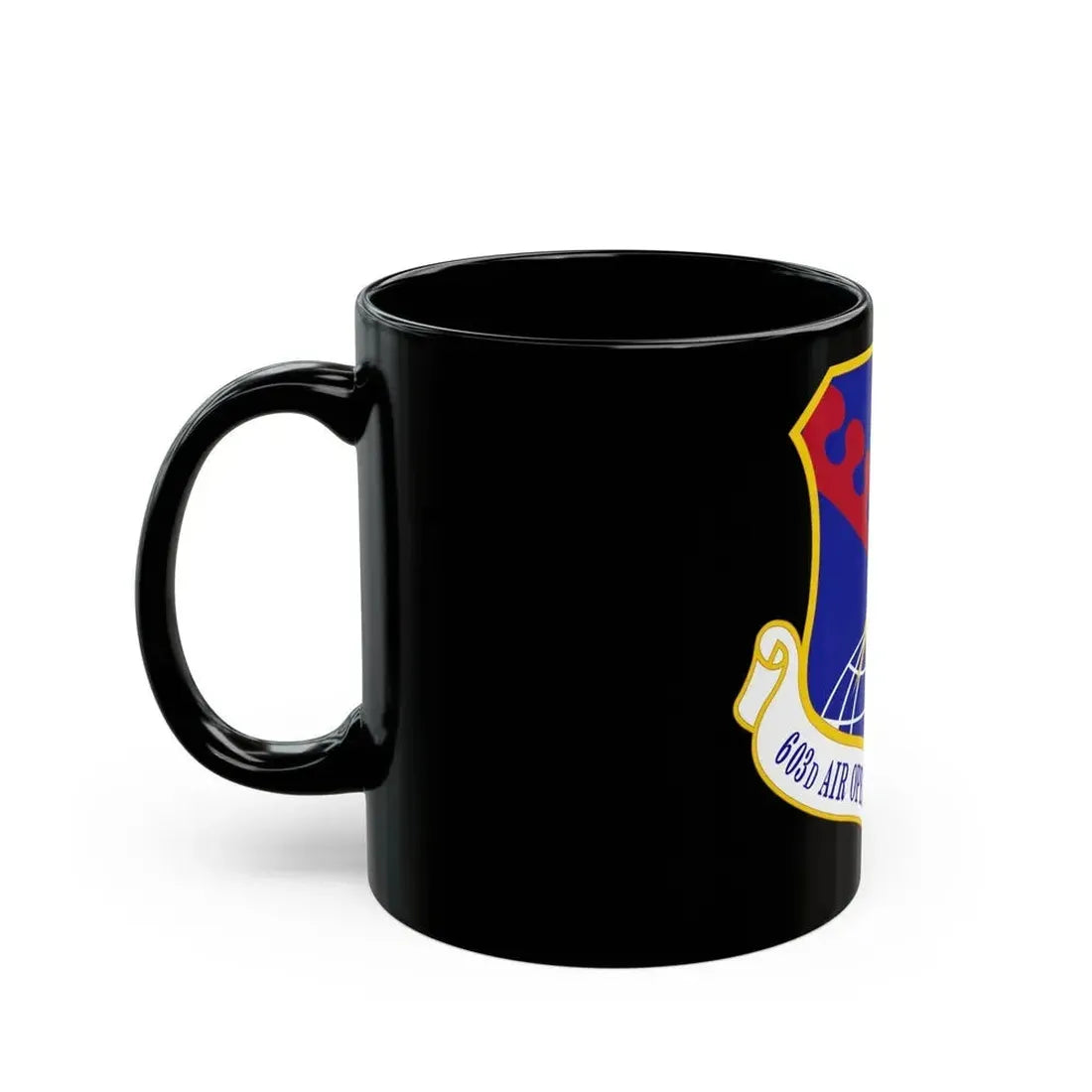 603 Air Operations Center USAFE (U.S. Air Force) Black Coffee Mug - Go Mug Yourself