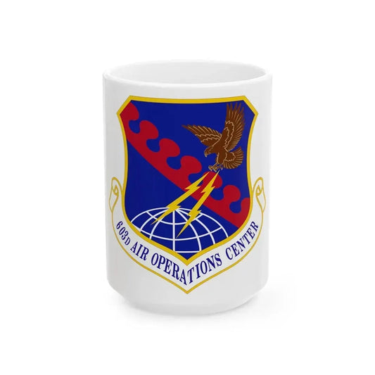 603 Air Operations Center USAFE (U.S. Air Force) White Coffee Mug 15oz - Go Mug Yourself