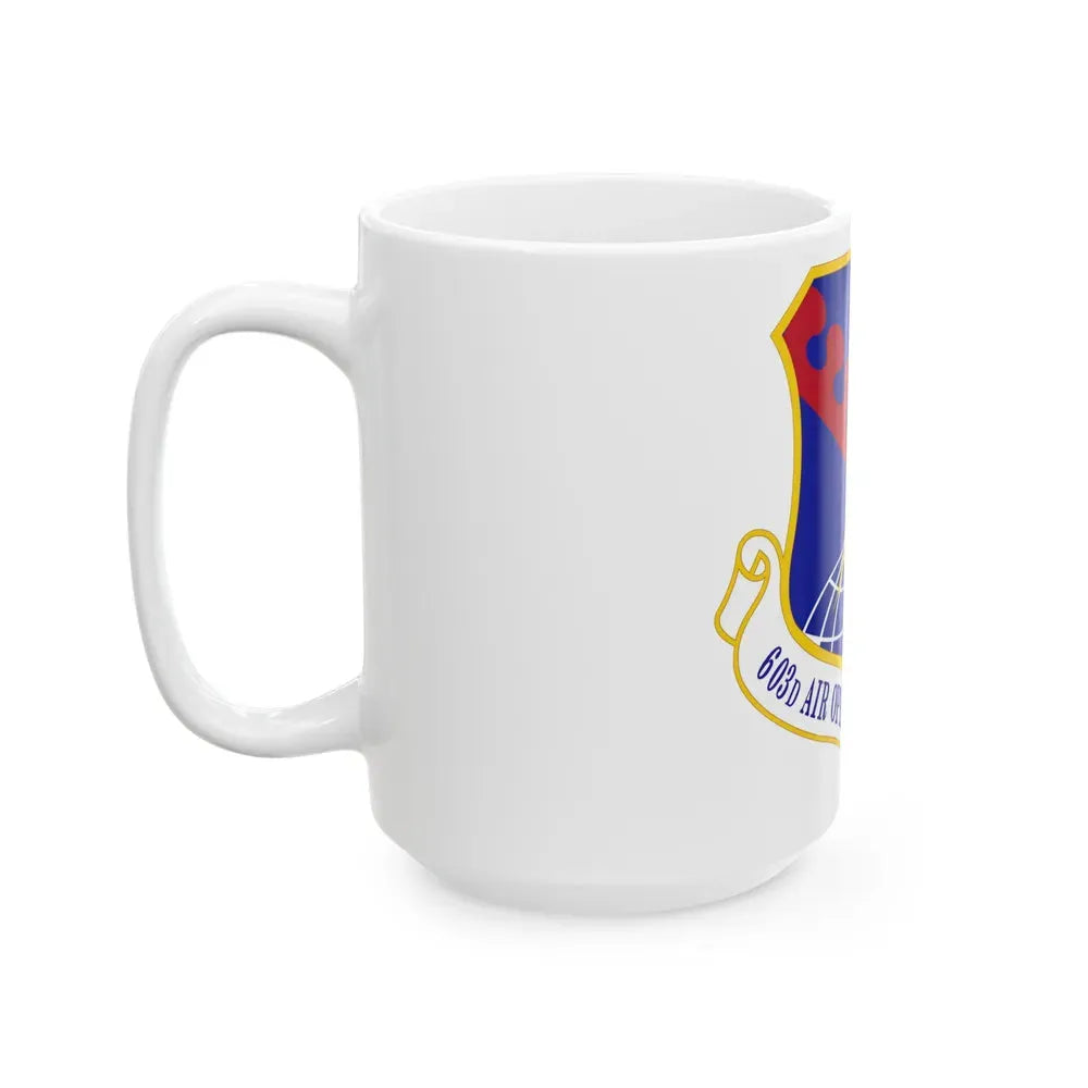 603 Air Operations Center USAFE (U.S. Air Force) White Coffee Mug - Go Mug Yourself