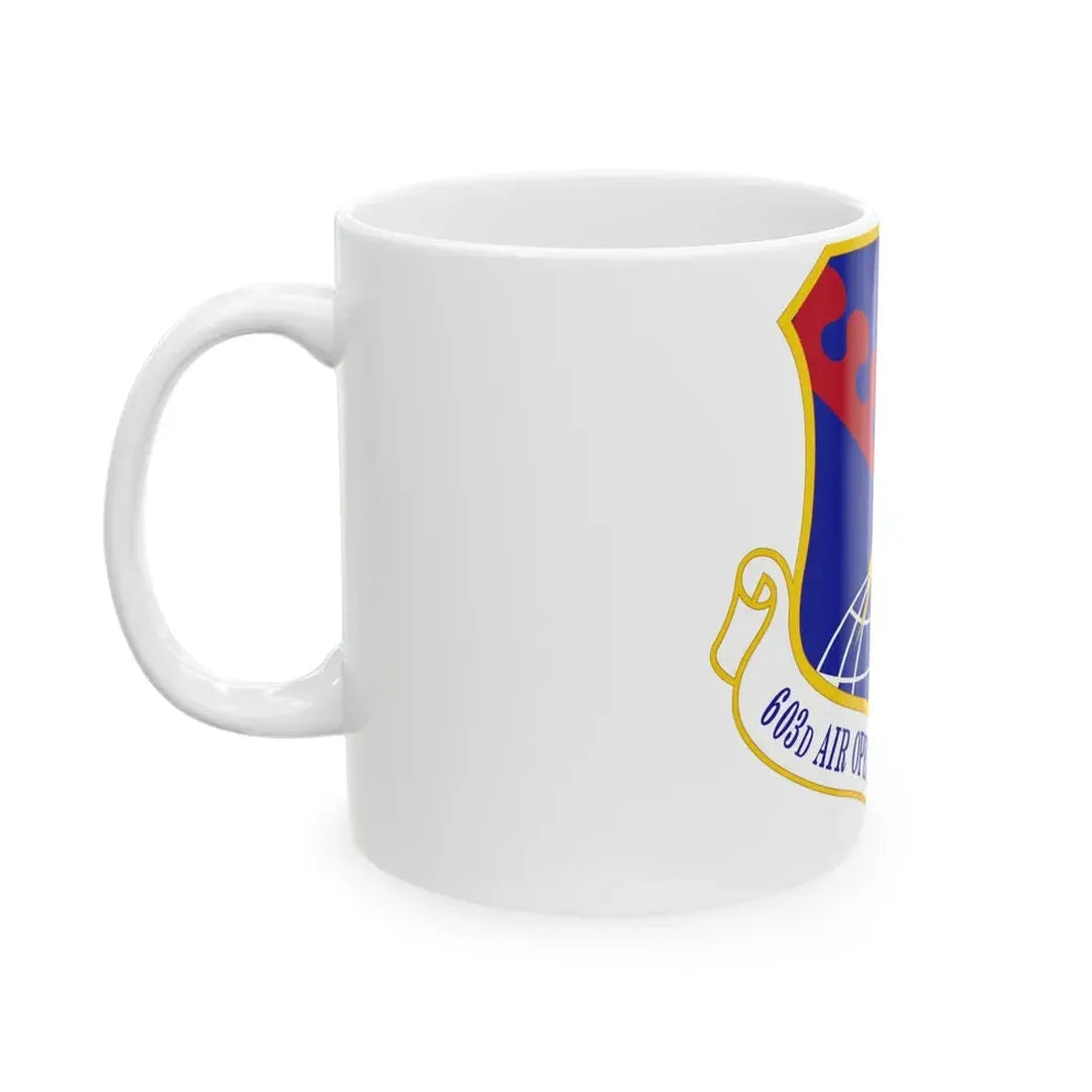 603 Air Operations Center USAFE (U.S. Air Force) White Coffee Mug - Go Mug Yourself