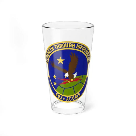 603d Air Communications Squadron (U.S. Air Force) Pint Glass 16oz 16oz - Go Mug Yourself