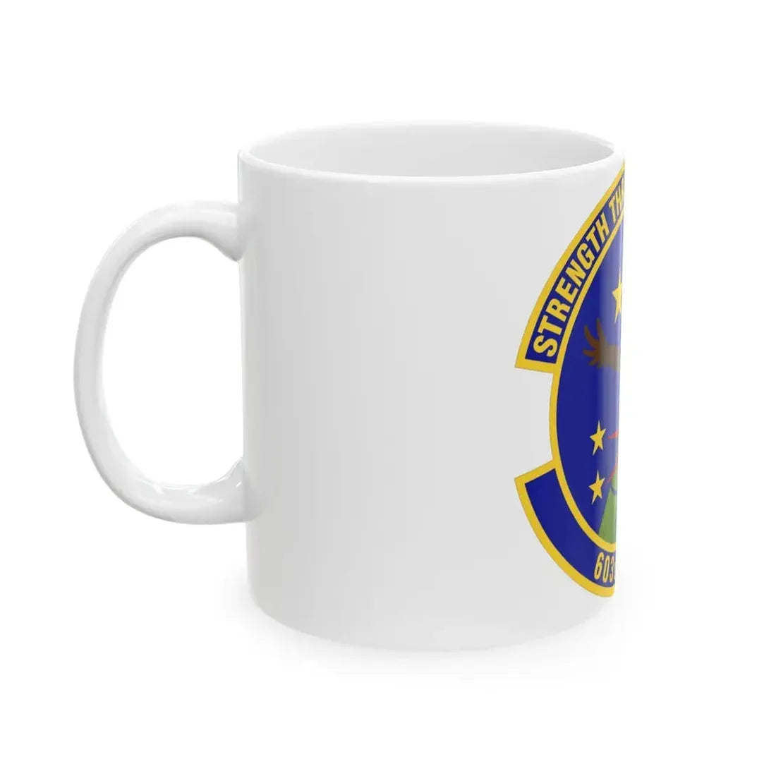 603d Air Communications Squadron (U.S. Air Force) White Coffee Mug - Go Mug Yourself