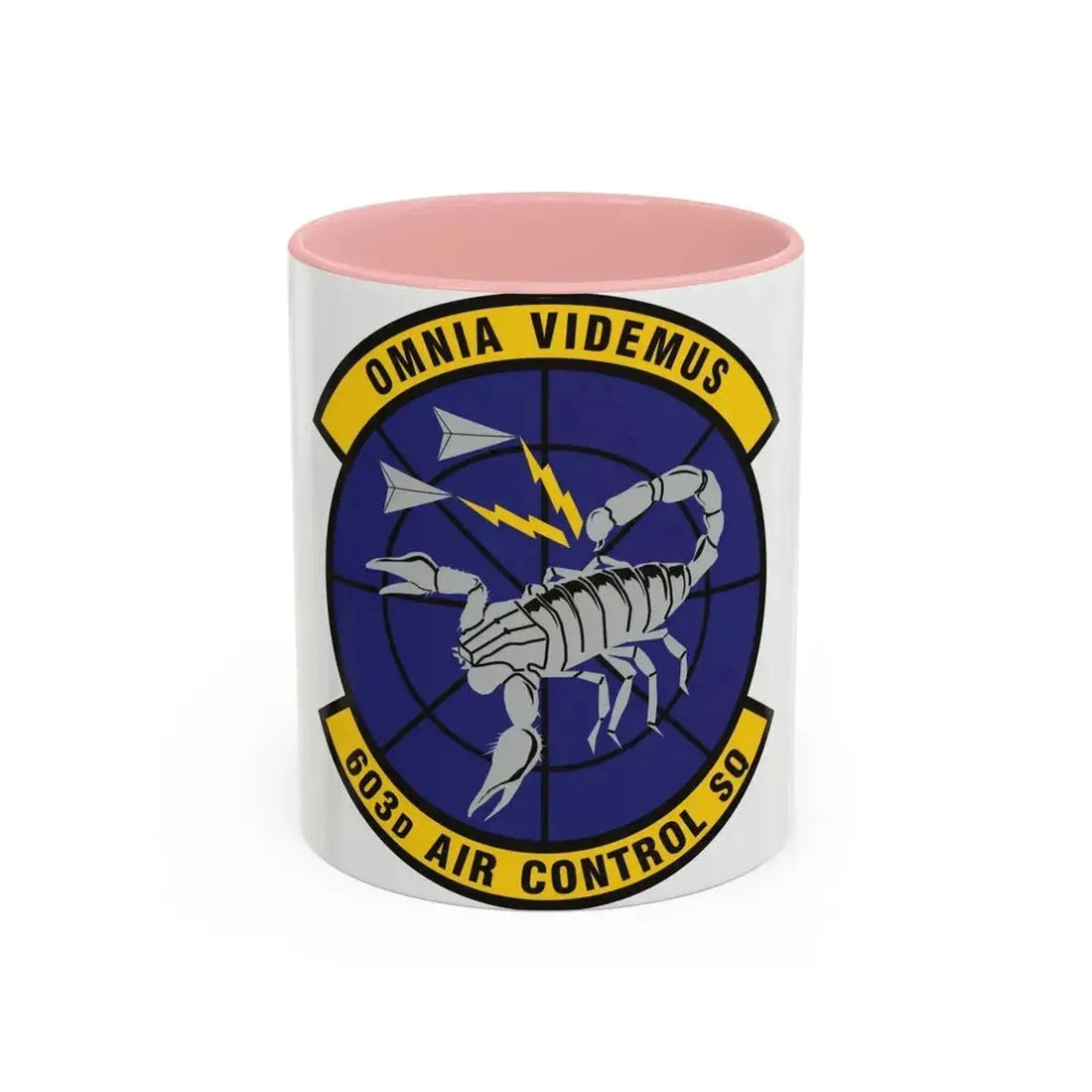 603d Air Control Squadron (U.S. Air Force) Accent Coffee Mug 11oz Pink - Go Mug Yourself