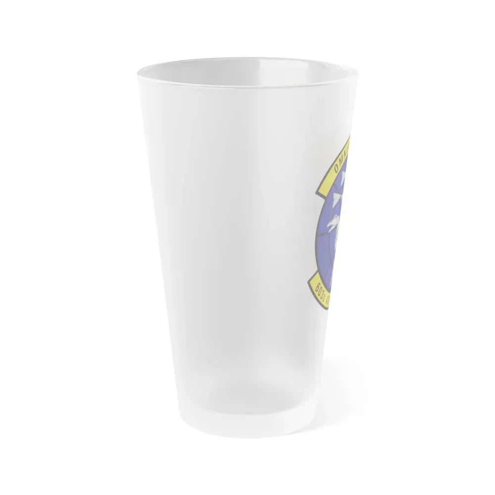 603d Air Control Squadron (U.S. Air Force) Frosted Pint Glass 16oz - Go Mug Yourself