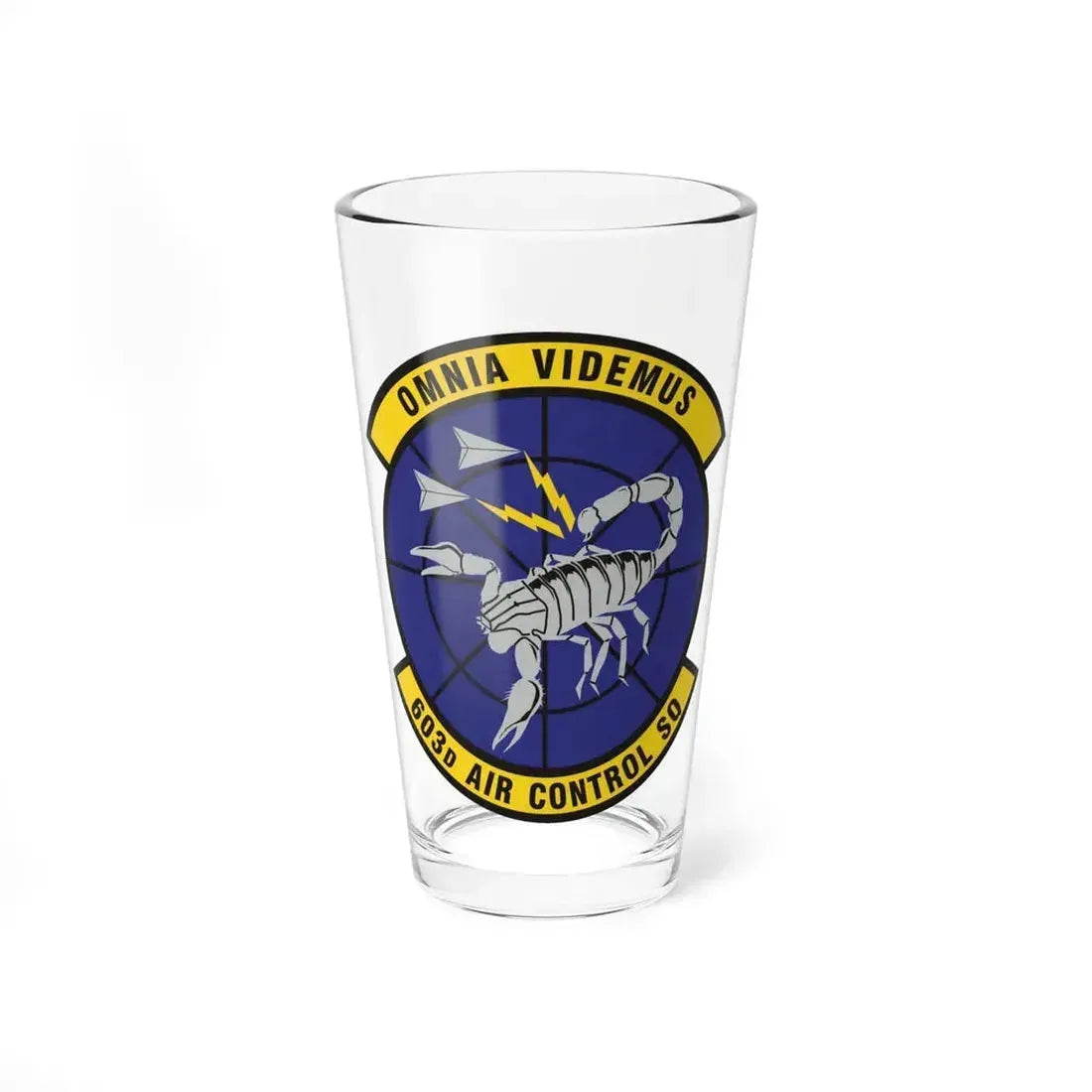603d Air Control Squadron (U.S. Air Force) Pint Glass 16oz 16oz - Go Mug Yourself