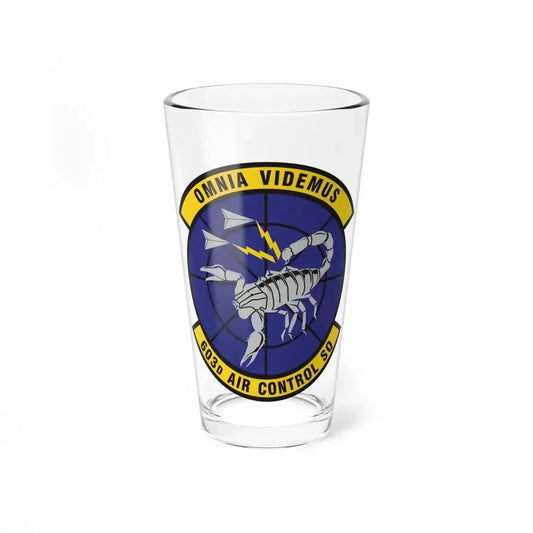 603d Air Control Squadron (U.S. Air Force) Pint Glass 16oz 16oz - Go Mug Yourself