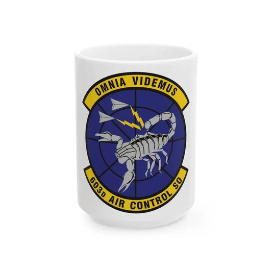 603d Air Control Squadron (U.S. Air Force) White Coffee Mug 15oz - Go Mug Yourself