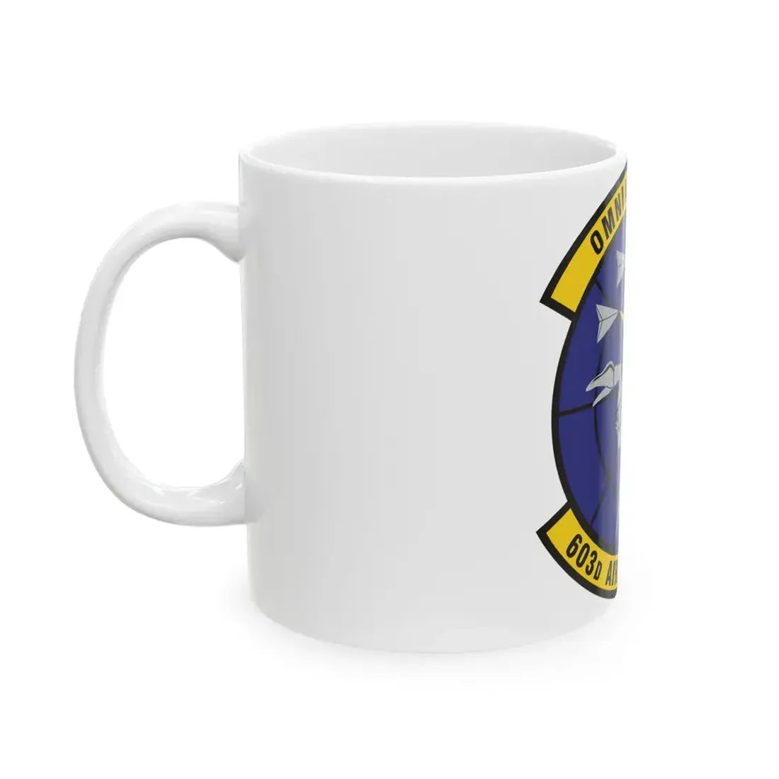 603d Air Control Squadron (U.S. Air Force) White Coffee Mug - Go Mug Yourself