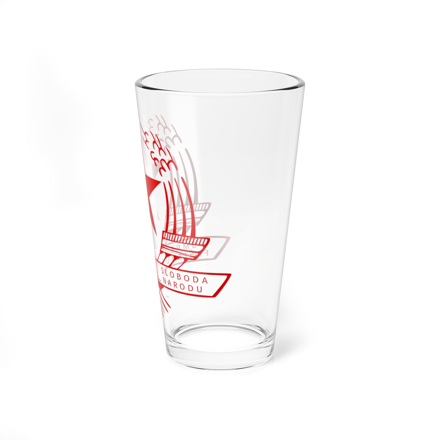 Emblem of the State Anti-fascist Council for the National Liberation of Croatia (Croatia) (Coat of Arms) Pint Glass 16oz