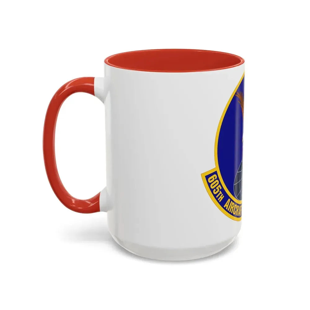 605 Aircraft Maintenance Squadron AMC (U.S. Air Force) Accent Coffee Mug - Go Mug Yourself