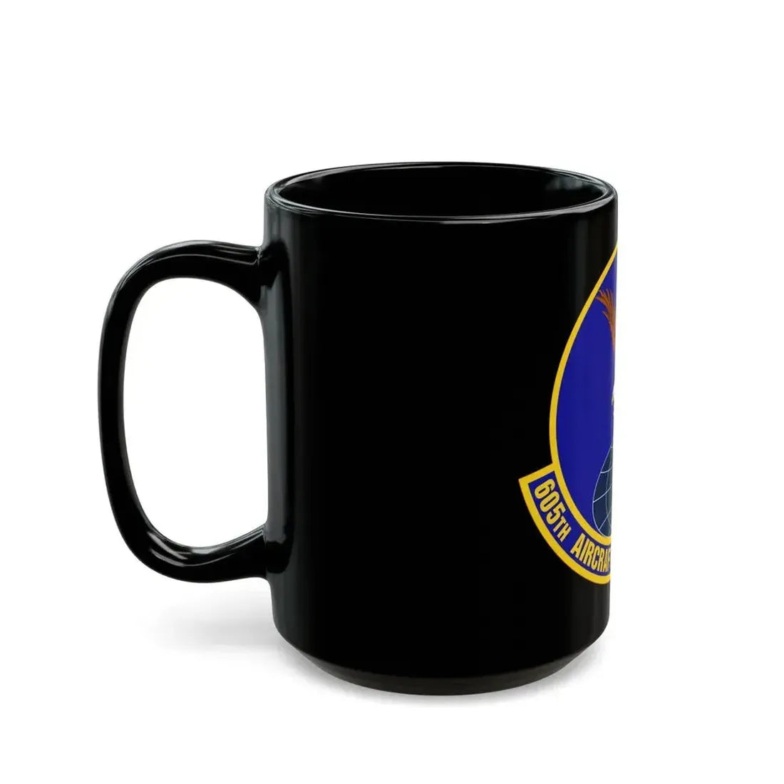 605 Aircraft Maintenance Squadron AMC (U.S. Air Force) Black Coffee Mug - Go Mug Yourself