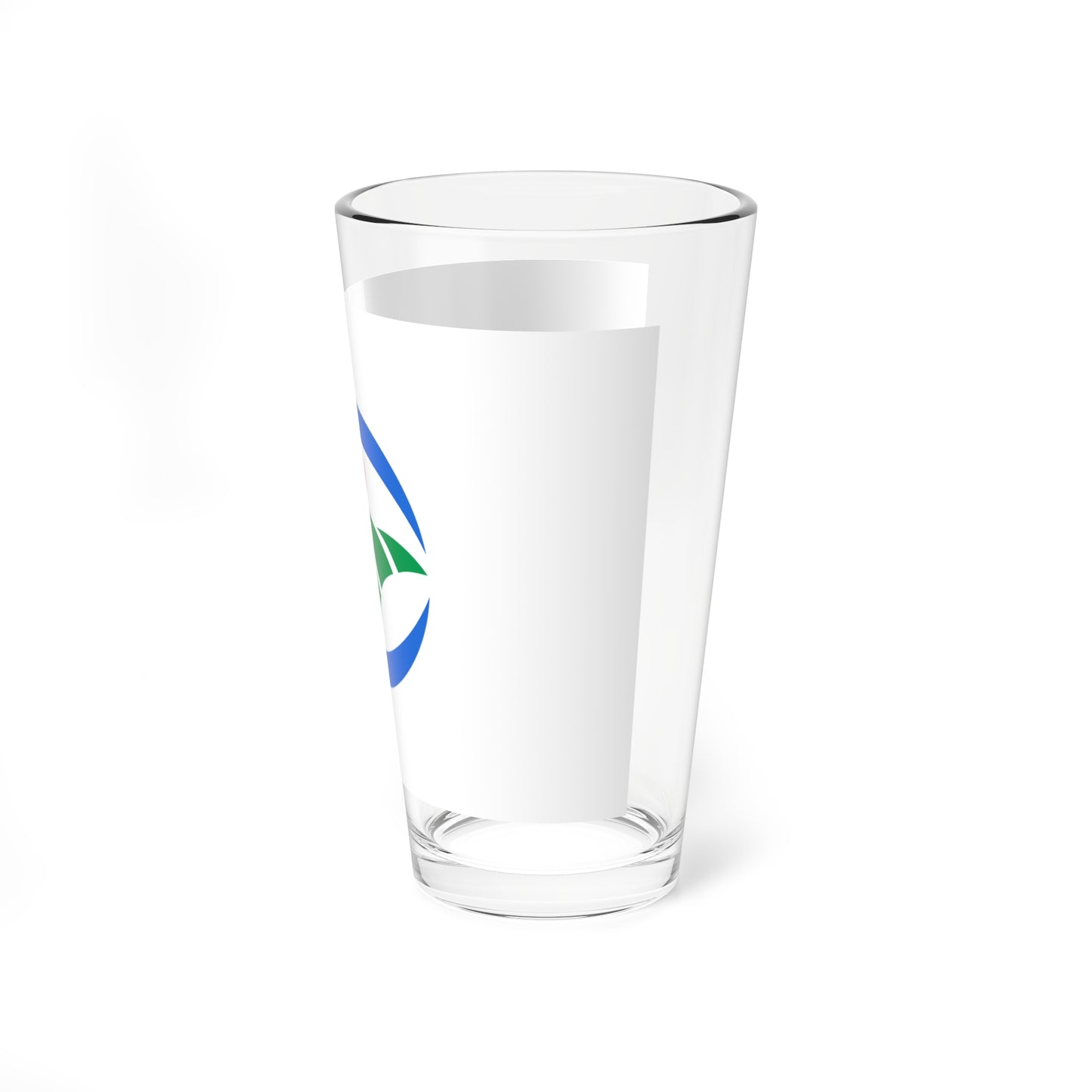 Flag of Mima Tokushima no text (Japan) Pint Glass 16oz