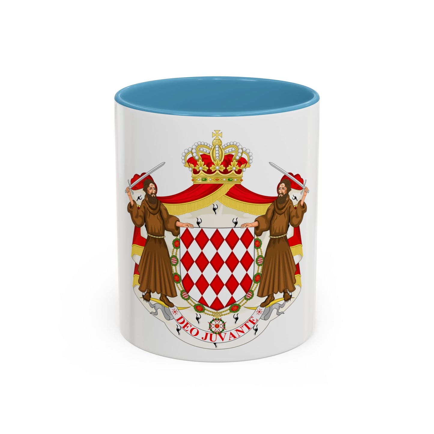 Great coat of arms of the house of Grimaldi - Accent Coffee Mug