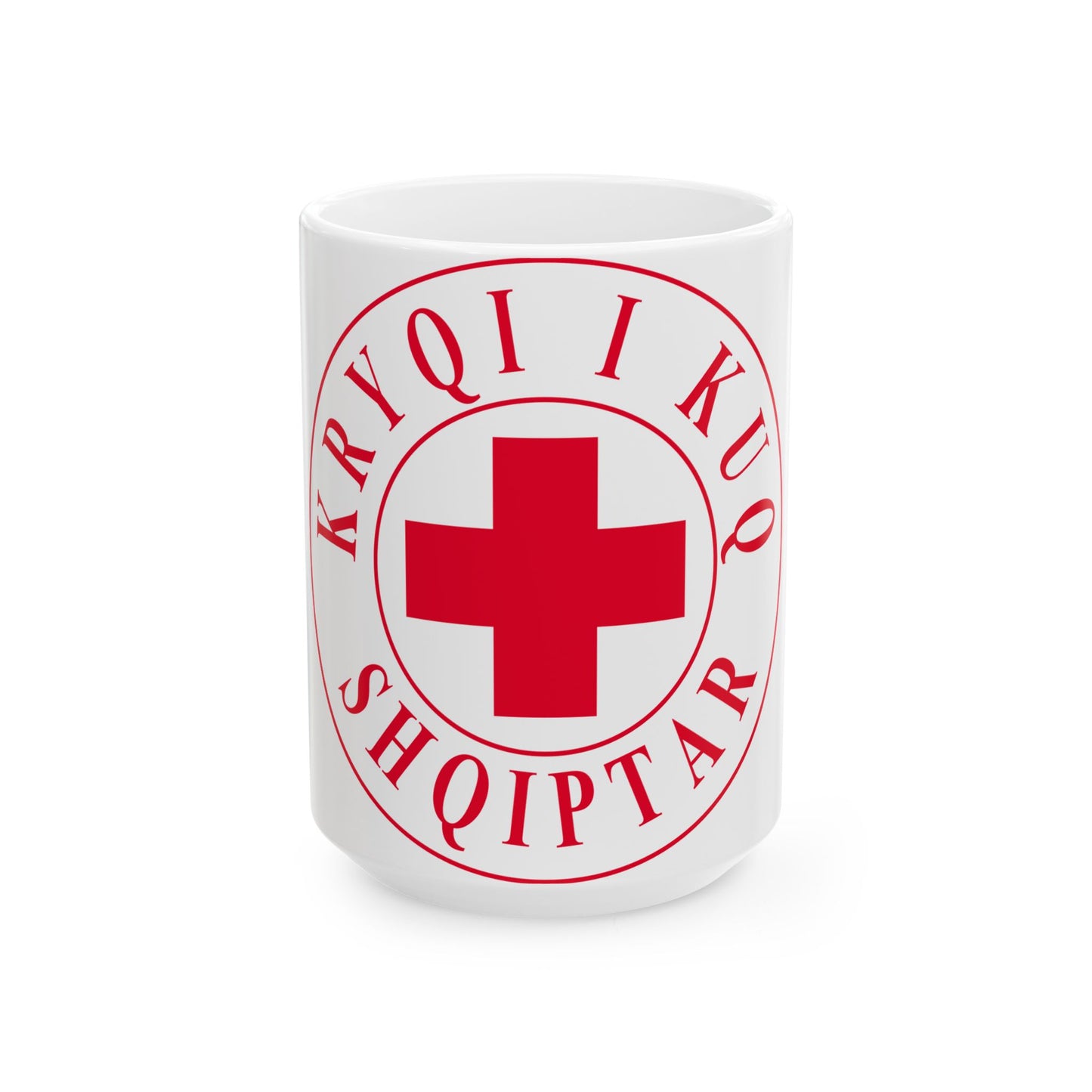 Kryqi i Kuq Shqiptar (Albania) White Coffee Mug