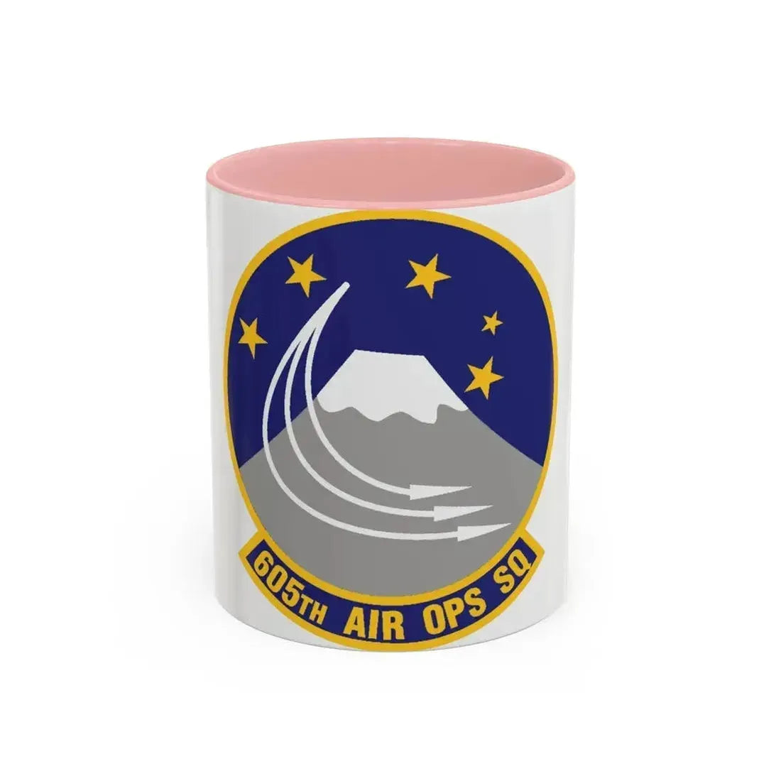 605th Air Operations Squadron (U.S. Air Force) Accent Coffee Mug 11oz Pink - Go Mug Yourself