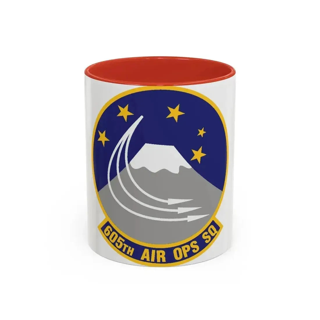 605th Air Operations Squadron (U.S. Air Force) Accent Coffee Mug 11oz Red - Go Mug Yourself
