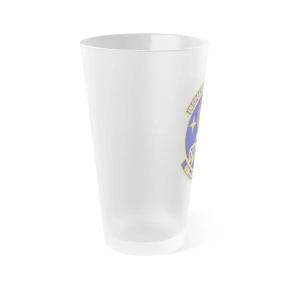606th Air Control Squadron (U.S. Air Force) Frosted Pint Glass 16oz - Go Mug Yourself
