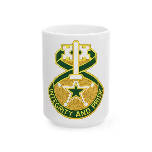 607 Military Police Battalion (U.S. Army) White Coffee Mug 15oz - Go Mug Yourself